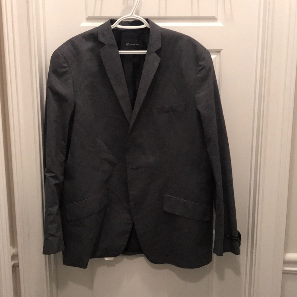 Grey pinstripe blazer